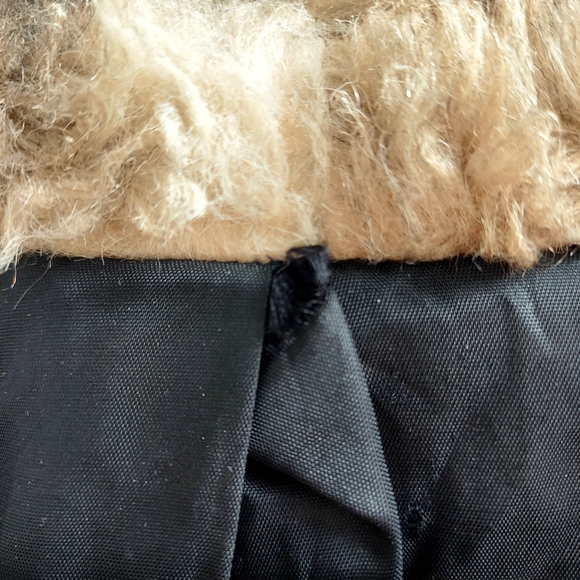 Stunning Faux Fur Mod 60s Pea Coat - Picture 9 of 10